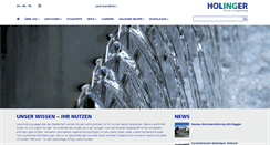 Desktop Screenshot of holinger.com
